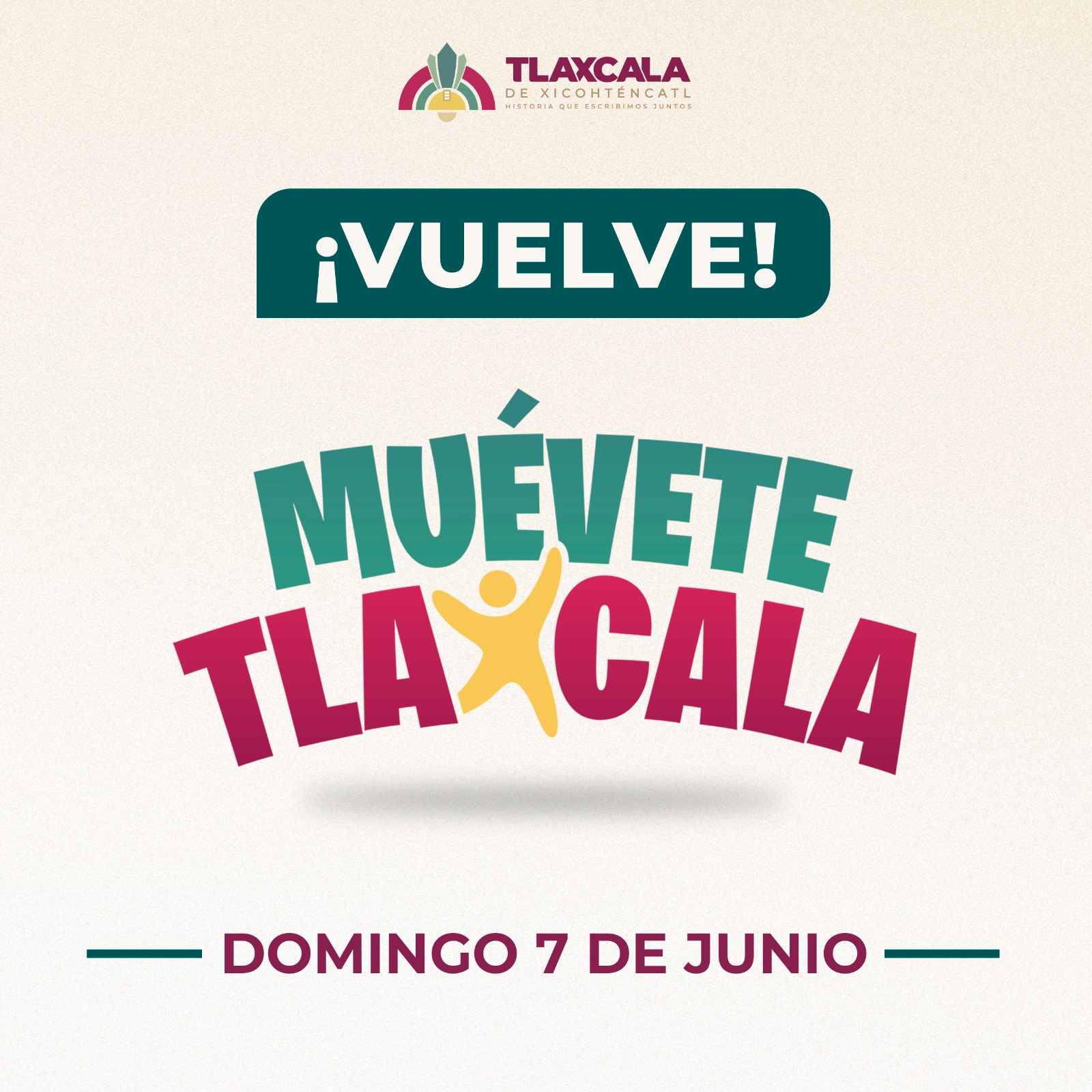 Este domingo 7 de junio regresa ‘Muévete Tlaxcala’ con actividades para toda la familia
